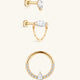 Classic Marquise Flatback Set in 14K Solid Gold