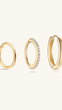 Classic Hoops Set in 14K Solid Gold