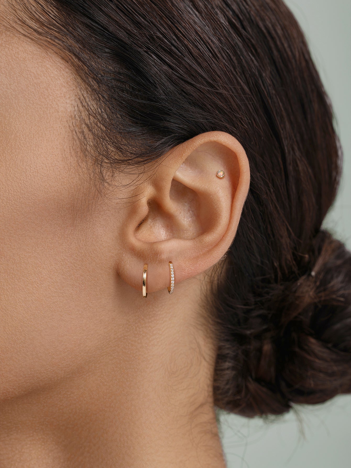 Opal Set in 14K Solid Gold