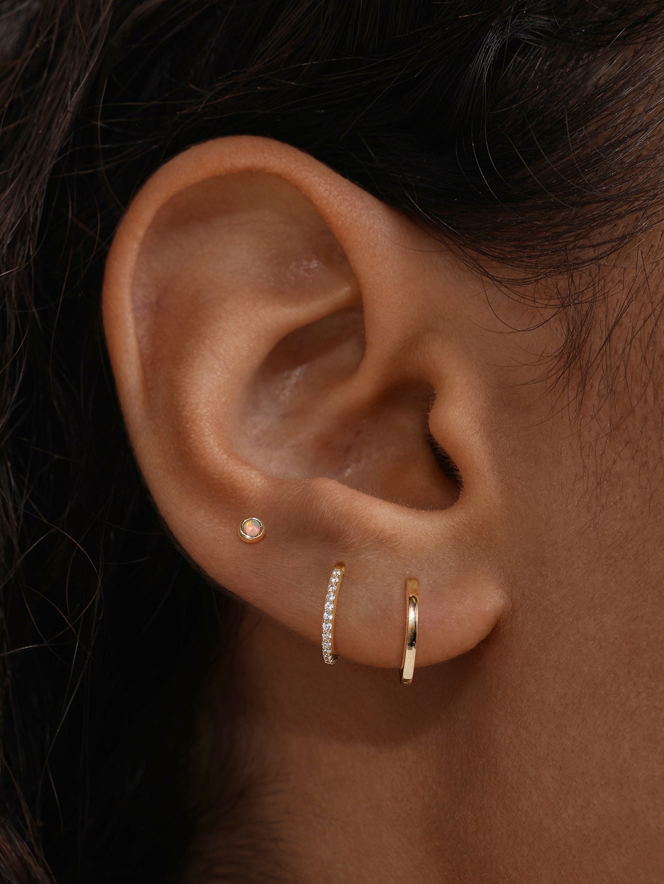 Opal Set in 14K Solid Gold