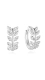 Kosiner 925 Sterling Silver hoop earrings with butterfly design, 18K gold plated, and cubic zirconia stones.