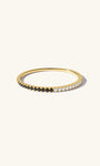 kosiner Jewelry Pierścionek Essentials Duo Tone Pavé z 14-karatowego złota