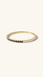 Essentials Duo Tone Pavé Ring in 14K Solid Gold