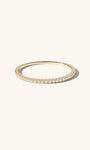 Kosiner Jewelry Anillo apilable con pavé clásico Essentials en oro macizo de 14 quilates