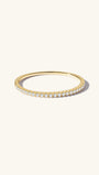 Essentials Classic Pavé Stacking Ring in 14K Solid Gold