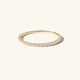 Essentials Classic Pavé Stacking Ring in 14K Solid Gold