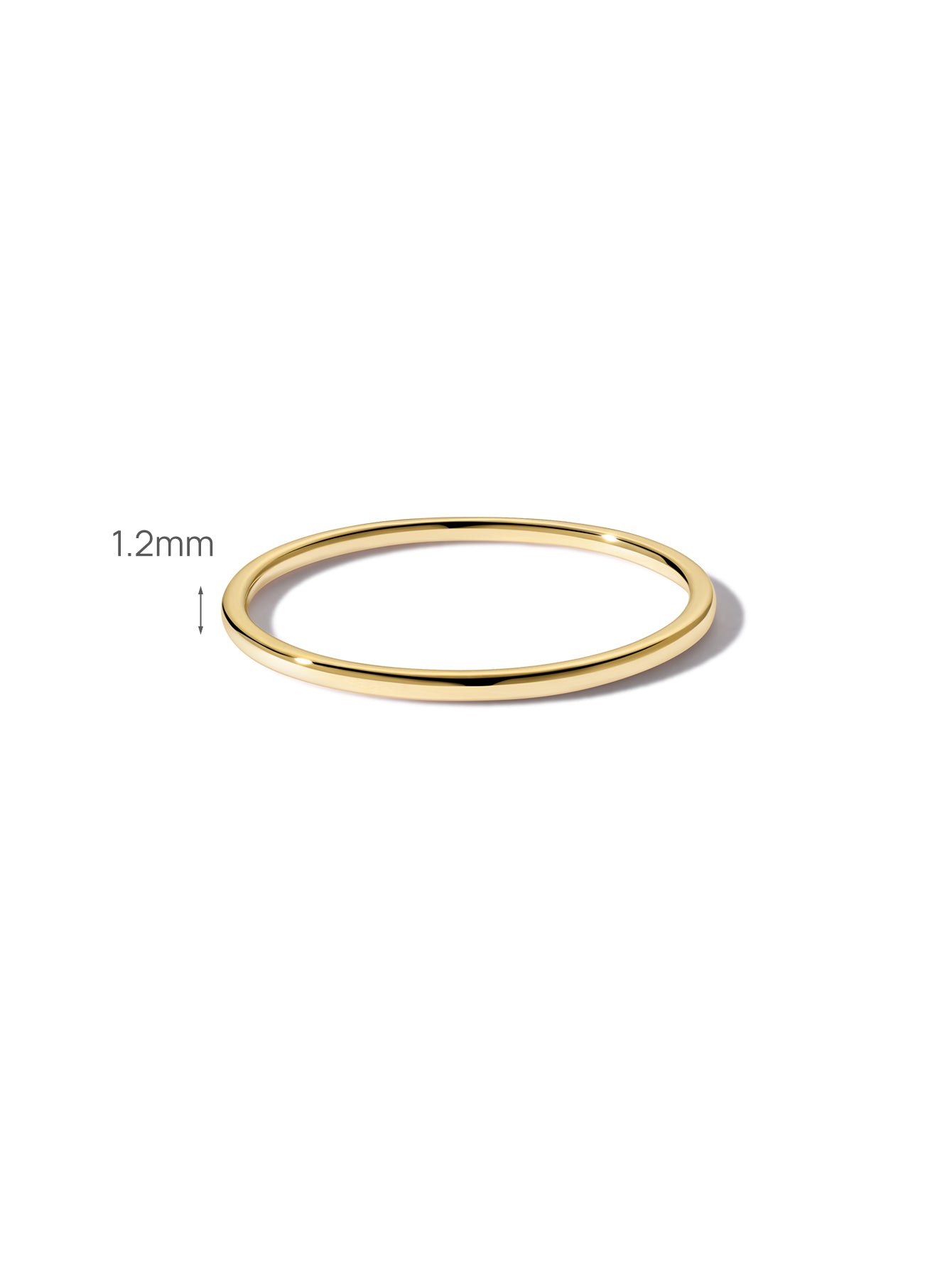 Essentials Everyday Slim Ring in 14K Solid Gold