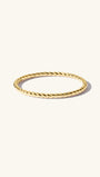 Essentials Twist Rope Ring in 14K Solid Gold