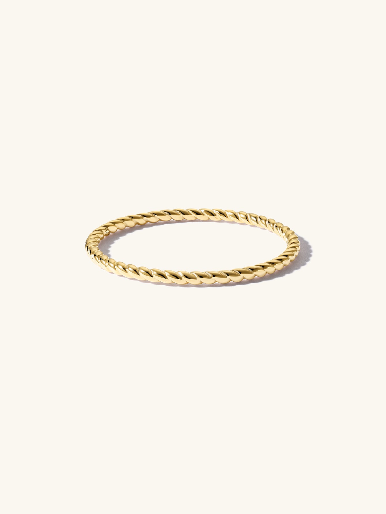 Essentials Twist Rope Ring in 14K Solid Gold