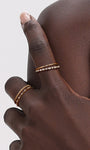 kosiner Jewelry Essentials Pierścionek ze skręconej liny z 14-karatowego złota