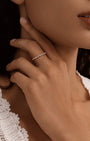 kosiner Jewelry Essentials Pierścionek z naprzemienną markizą z 14-karatowego złota