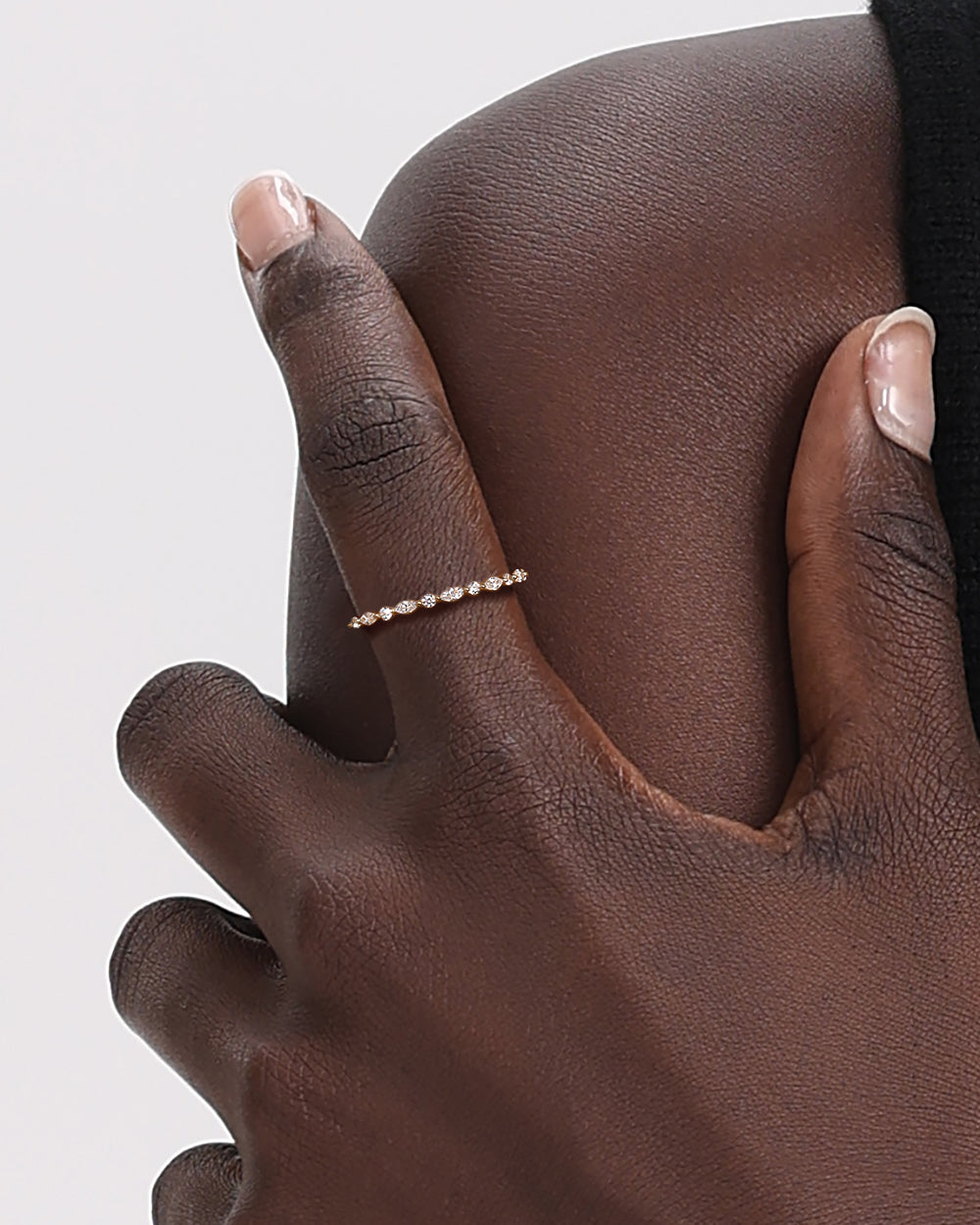 Essentials Alternating Marquise Ring in 14K Solid Gold