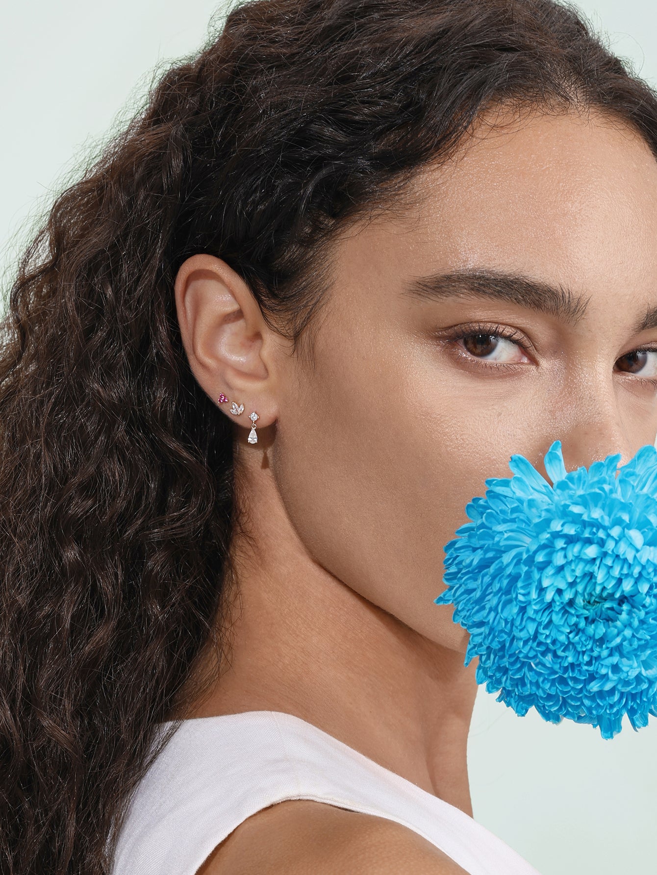 Perno portafortuna lucido in oro massiccio 14K della Trinità di luglio