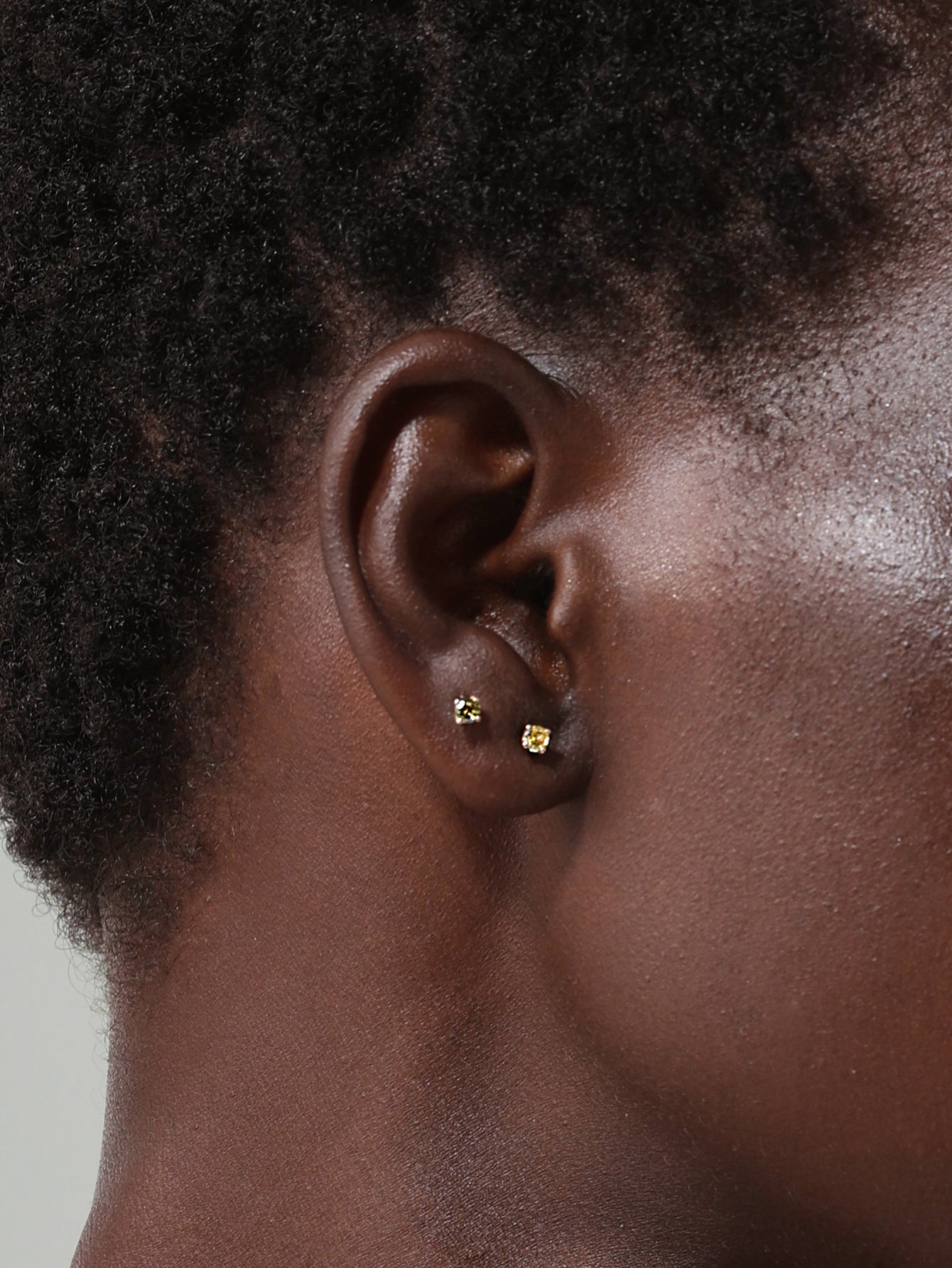 14K Solid Gold November Birthstone Stud