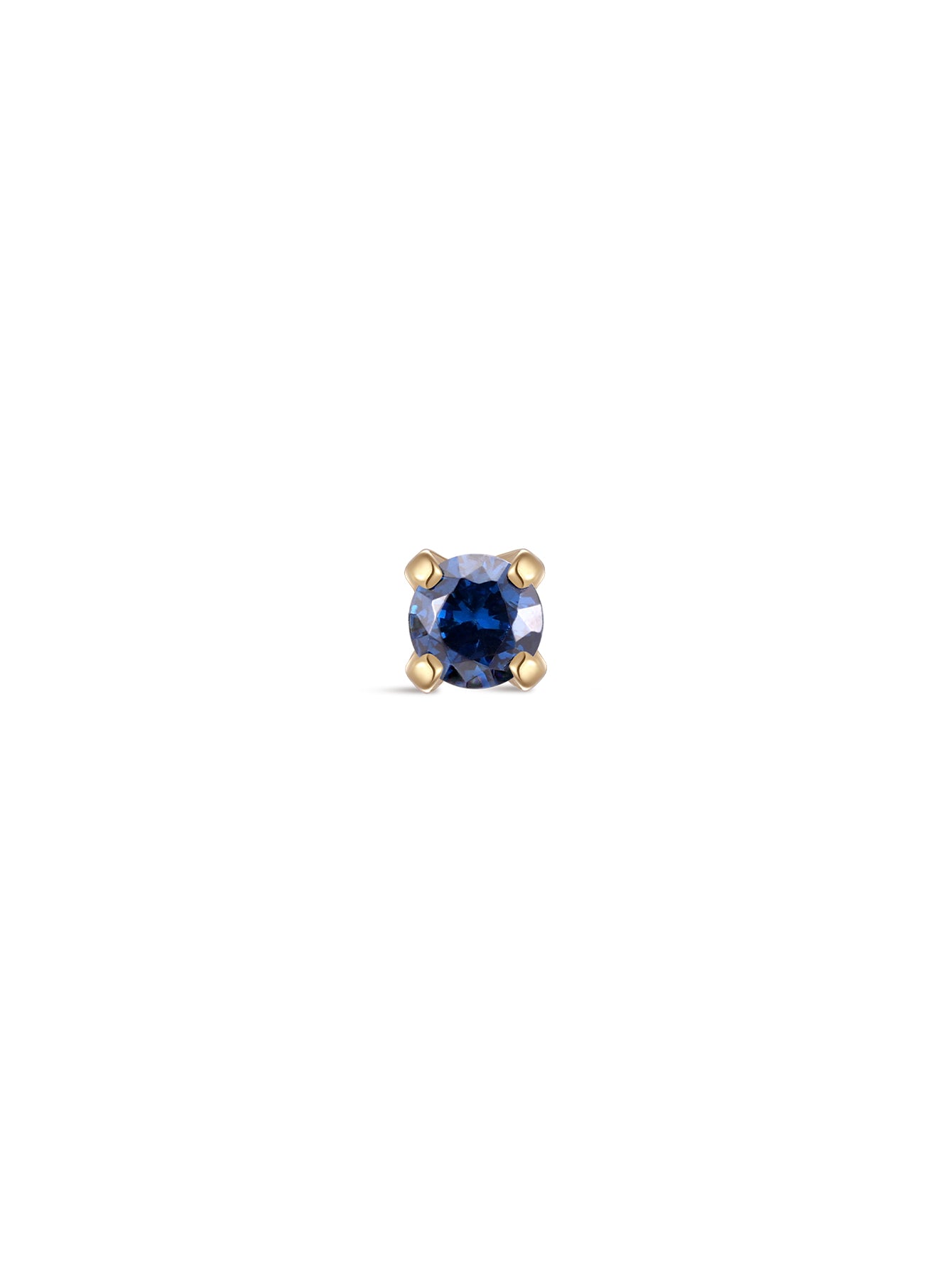 14K Solid Gold December Birthstone Stud