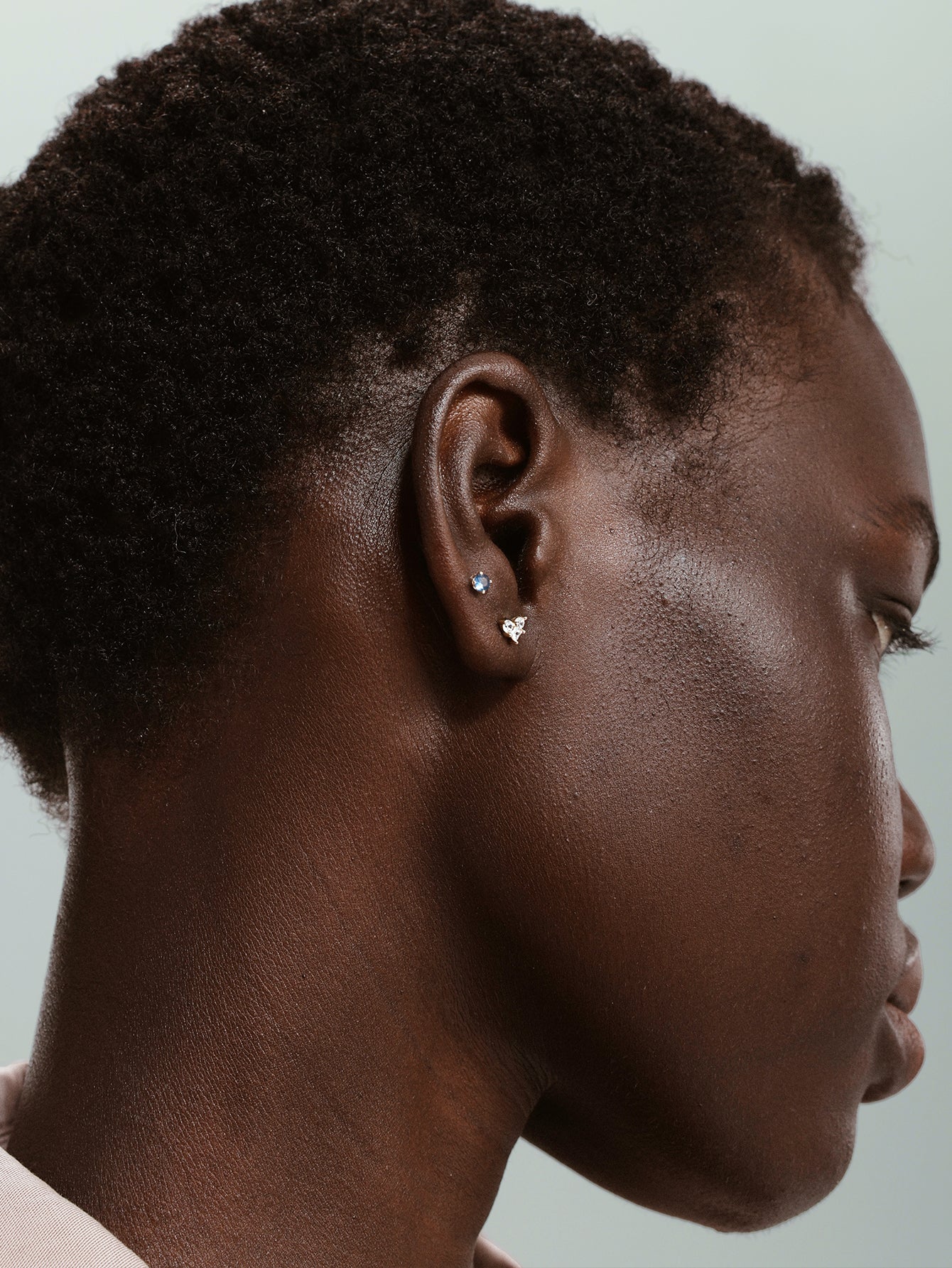 14K Solid Gold December Birthstone Stud