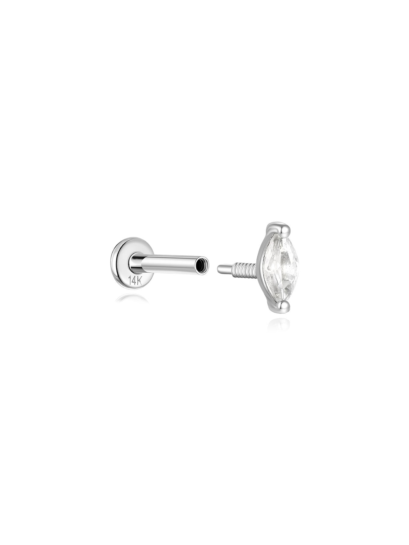 Orecchini A Bottone In Argento 925 Con Zirconi Cubici 10 Mm – 13 Colori Brillanti, Regalo Con Confezione