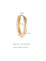 14K solid gold hoop earring with 8mm inner diameter, 0.6mm thickness, 1.2mm width. AAAAA cubic zirconia detail.