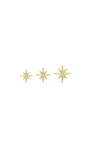 Kosiner Jewelry KOSINER 14K Solid Gold Delicate Octagonal Star Flat Back Stud
