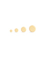 Kosiner 14K Solid Gold Flat Disc Threaded Ear Piercing Stud