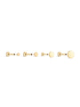 Kosiner 14K Solid Gold Flat Disc Threaded Ear Piercing Stud