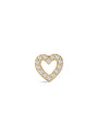 kosiner jewelry 14K Solid Gold Love Zircon Ear Piercing Stud