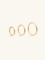 14K Solid Gold Classic Simplicity Hoop Earrings - Kosinerjewelry-1