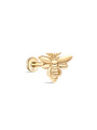 kosiner jewelry 14K Solid Gold Flying Bee Ear Piercing Stud