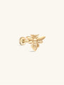 kosiner jewelry 14K Solid Gold Flying Bee Ear Piercing Stud
