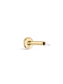 kosiner jewelry 14K Solid Gold Flatback Base 5mm/6.5mm/8mm