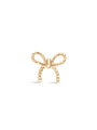 14K Solid Gold Elegant Bow Ear Piercing Stud - Kosinerjewelry-4
