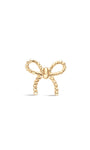 14K Solid Gold Elegant Bow Ear Piercing Stud - Kosinerjewelry-4