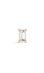kosiner jewelry 14K Solid Gold Square Zirconia Ear Piercing Stud