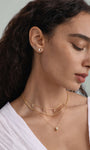 Kosiner Jewelry KOSINER Flow 18K Gold Vermeil Pear Drop Chain Necklace