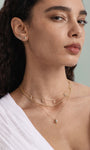 Kosiner Jewelry KOSINER Flow 18K Gold Vermeil Pear Drop Chain Necklace