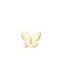 kosiner jewelry 14K Solid Gold Butterfly Glossy Ear Piercing Stud