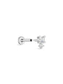 kosiner jewelry 14K Solid Gold Splicing Zircon Ear Piercing Stud