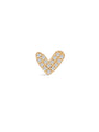 kosiner jewelry 14K Solid Gold Love Me Zircon Ear Piercing Stud