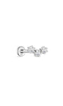 kosiner sieraden 14K massief gouden Zirkoon Curve oorpiercing Stud
