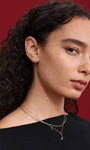 KOSINER Marquise Three-Stone Stud in Curated Ear Stack, Everyday Style