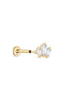 Kosiner joias 14K ouro maciço emenda irregular coroa piercing de orelha