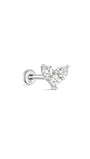 kosiner sieraden 14K massief gouden hartslag liefde oor piercing stud