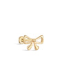 kosiner jewelry 14K Solid Gold Micro Bow Ear Piercing Stud