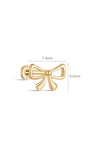 Kosiner Jewelry Clou de perçage d'oreille en or massif 14 carats avec micro nœud