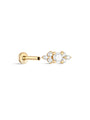 kosiner jewelry 14K Solid Gold Geometry Candy Ear Piercing Stud