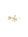 kosiner jewelry 14K Solid Gold Carrot Ear Piercing Stud