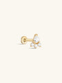 kosiner jewelry 14K Solid Gold Carrot Ear Piercing Stud