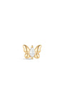 kosiner jewelry 14K Solid Gold Mini Pop Butterfly Ear Piercing Stud