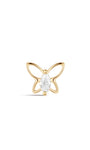 kosiner jewelry 14K Solid Gold Line Butterflies Ear Piercing Stud