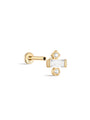 kosiner jewelry 14K Solid Gold Sweet Candy Zircon Ear Piercing Stud